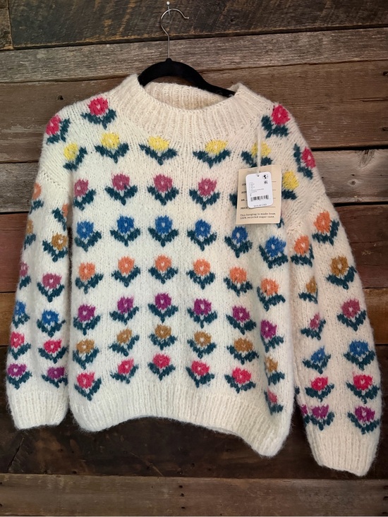 Free People Sweaters - Free People Frantic Magnolia hand-knit sweater